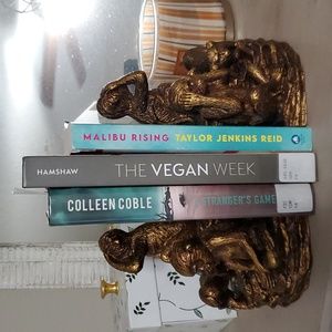 VERY Rare Vintage Three Wise Monkeys with baby statue /figurine/ bookends